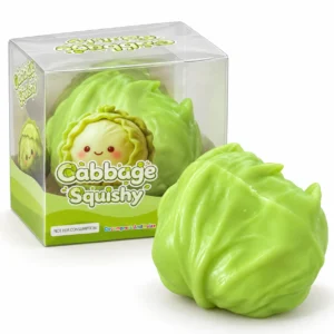 Gniotek Kapusta – chrupiący squishy antystresowy z efektem slow rising