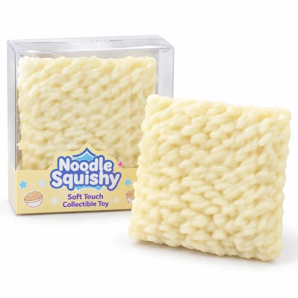 Gniotek Makaron Ramen – chrupiący crunchy squishy w kształcie kostki makaronu instant