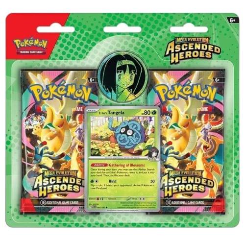 Pokemon TCG: Mega Evolution - Ascended Heroes - 2-pack Erika’s Tangela